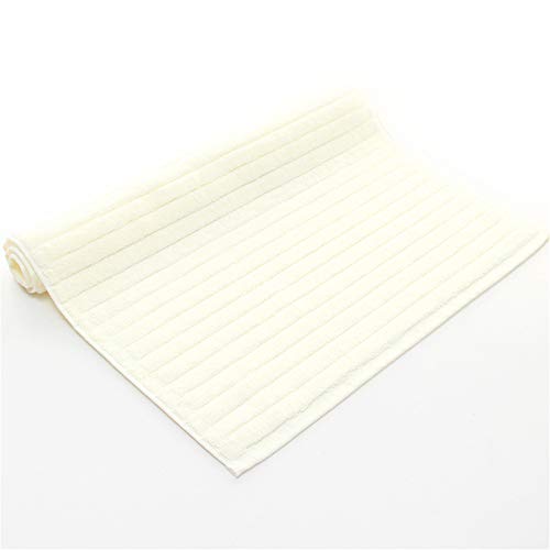 Preisvergleich Produktbild DYYCotton Badezimmermatte, saugfähig, Baumwolle, weiß, 52x72cm
