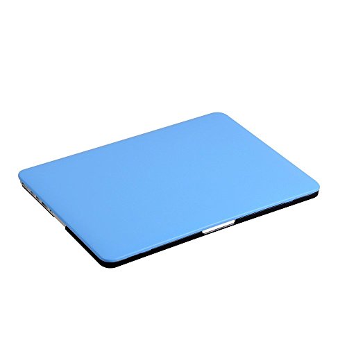 HASESS MacBook Pro 13.3 mit Retina Hülle – Premium PU-Leder Coated Harte Schale Abdeckung für Apple MacBook Pro 13.3″ A1425 A1502 Retina + Klar TPU EU/UK Tastatur Abdeckung + Klar LCD-Schirm-Schutz – Blau - 6