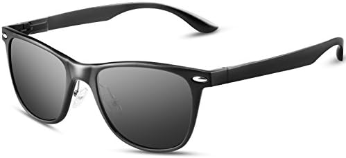 Blasea Men's Classic Retro Driving Polarized Sunglasses UV 400 Unisex Wayfarer Style 140 Black Grey