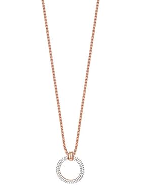 ESPRIT Glamour Damen-Kette mit Anhänger ES-PERIBESS GOLD teilvergoldet Zirkonia transparent 42 cm