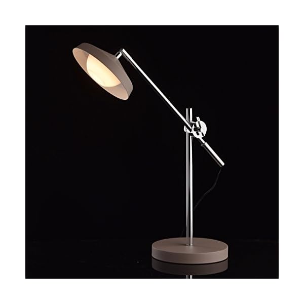 MW-Light 636031901 Modern Desk Lamp Matt Beige Grey Metal Colour LED Adjustable Height and Light Direction in Urban… - Image 3