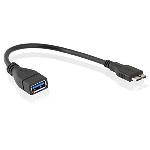 Wicked Chili USB-A Adapter Kabel für microUSB 3.0 OTG Handy & Tablet z.B. Samsung S5, Samsung Note 3, NotePRO 12.2 (Host für Cardreader, Tastatur, Maus) - 5