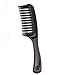 Mytoptrendz® Hairdressing Salon Large Detangler Detangling Hair Comb (Black double teeth comb Style 2)