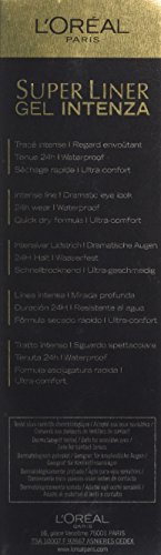 L’Oréal Paris Super Liner Gel Intenza, 01 Pure Black – Augen Makeup Set mit geschmeidigem Gel Eyeliner und einem präzisen Pinsel – farbintensiv und wasserfest, bis zu 24h Halt!, 1er Pack (1 x 1,15 ml) - 4
