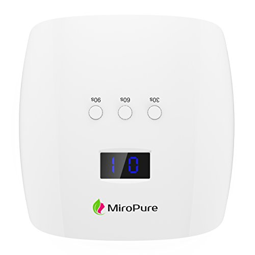 48W Nageltrockner MiroPure LED UV Nagellampe für Nagelstudio mit LCD Anzeige Maniküre Salon mit Infrarot Sensor, 3 Timer Einstellungen, 2 kostenlose Nagelpfeilen - 4