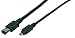 Produktbild LogiLink IEEE1394 Cable, 6M/4M, black, 1,80M, CF0004 (1,80M)