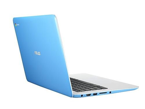 ASUS C300SA-FN018 HD Chromebook 13 3-Inch Notebook -  White Blue   Intel Dual-Core Celeron N3060 Processor  2 GB RAM  32 GB eMMC  Chrome OS 