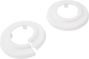 Sanitop-Wingenroth Składana proeta do systemów rurowych 35 mm lub typ 1 '' zestaw 2 osłon do rur grzewczych Średnica zewnętrzna: 70 mm tworzywo sztuczne białe 19224 8
