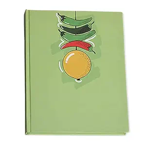 Papboo Nimbu Mirchi - Nazar Battu Hardbound, Hardcover Notebook Diary, (22 X 17.5 cm, 80 GSM, 140 Single Ruled Pages) Journal, Gift