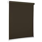 Verdunkelungrollorollo Rolmaxxx ROLLMAXXX Standard-Rollo Verdunkelungrollo Seitenzug Kettenzugrollo Tageslicht Sichtschutz (180 x 190 cm, Braun)