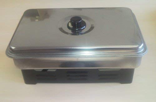 Preisvergleich Produktbild EuroSmoker Tischräucherofen, Räucherofen aus Edelstahl mit Zwei Spiritusbrenner