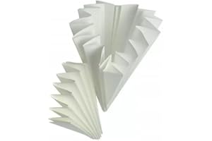 Hugbert Weinfilter Filtereinsatz für Trichter – Lebensmittelgeeignet, Geschmacksneutral, Nassfest – Ideal für Liköre, Wein, Bier und Säfte – Aus Baumwollflaum und Zellulose – 10 Größen (10, 25cm)