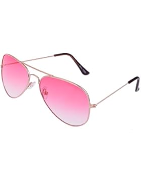 Pilotenbrille Sonnenbrille Fliegerbrille Pornobrille mit Federscharnier NICHT verspiegelt (Klar) in verschiedenen...