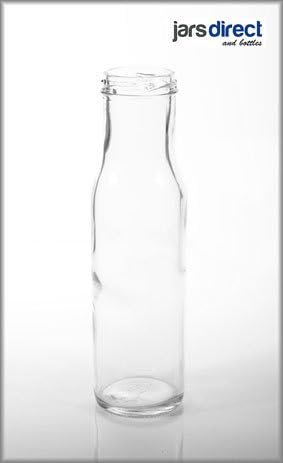250ml Round Sauce Bottle With Silver Lids (50)