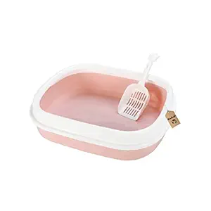 EcoSoft Easy Clean Plastic Cat Litter Tray with Scoop