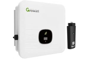 READYXIO Growatt MOD10KTL3-X 10000W 3-Phase Solar Power Inverter, Mains Solar Inverter with 2 MPPT Solar Charge Controller with WiFi Module