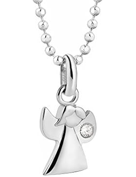 butterfly Mädchen Kette Silber 925 original Swarovski Elements Engel-Anhänger Schutzengel farblos längen-verstellbar...