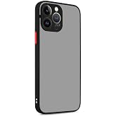 GGM GİYİM & AKSESUAR iPhone 14 Pro Max ile Uyumlu Arka Kısmı Mat Şeffaf Yapıya Sahip Kenarları Silikon Tpu Malzemeden &Uuml;retilm