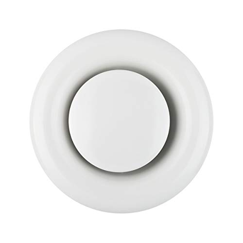 Klimapartner TVSA - Abluft Tellerventil 100 - weiss RAL9016