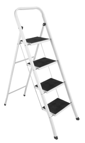 Klapptritt-Leiter mit Antirutschgummi 4-stufig 150 KG (Stufentritt)