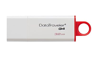 Kingston - DTIG4/32GB - DataTraveler - Clé USB 3.0 - 32Go - Blanc / Rouge