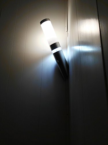 Sonderangebot des Monats-Edelstahl LED Außenwandleuchte Lisa 1 Wandleuchte mit Hauptlicht und Grundlicht und Bewegungsmelder, Außenlampe Außenleuchte - 4