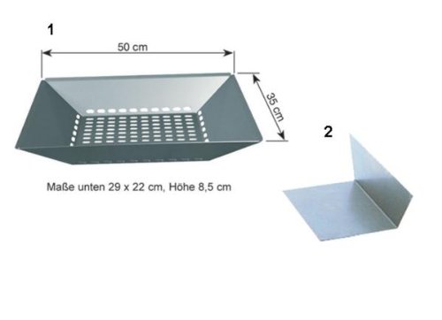 Thüros H4060EN Kohleschale aus Edelstahl für Holzkohle-/Kamingrill Thüros 2