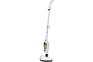 EMPOTEC Scopa a Vapore Elettrico Lava Pavimenti 1500W Pulisce e Disinfetta ogni Superficie Serbatoio 400ml + 12 Accessori Inclusi