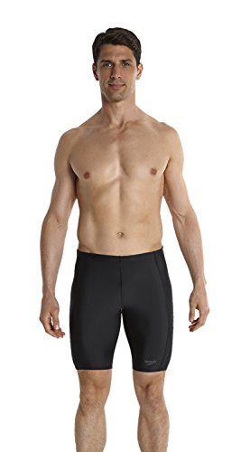 Speedo Sports Logo Jammer Bañador de Competición Largo, Negro (Black / Usa Charcoal), 34
