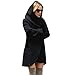 Produktbild TianWlio Damen Mäntel Frauen Wolle mit Kapuze Dünnen Mantel Lose Damen Beiläufig Hoodies Jacke Mantel Top