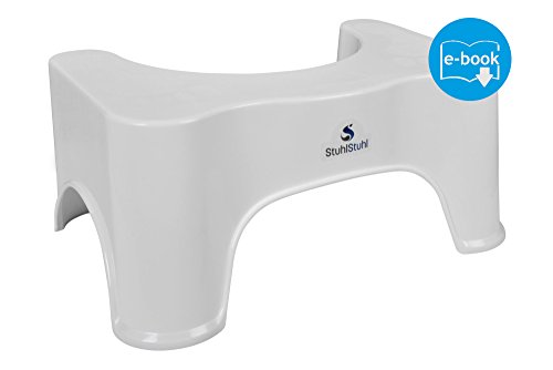 Anatomisch optimierter Toilettenhocker von StuhlStuhl - Bonus: Ebook „Wie Sie Ihre Darmgesundheit verbessern“