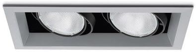 Twin Lightbox PAR30 White WITH LED REFLECTOR R80 Bulb 4500K