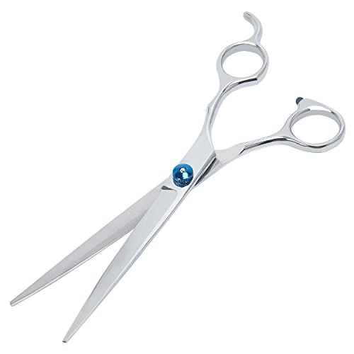 Kingstar-7-Inchs-Professional-PET-DOG-Grooming-Scissors-Suit-Stainless-Steel-Home-Cutting-Curved-Thinning-Shear