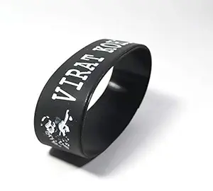 ISRE Virat Kohli Silicon Bracelet Wrist Band for Mens Boys (Multicolor)