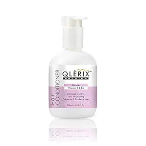 QLERIX Premium keratin with vitamin E & B5 Hair Conditioner | Sulphate & Parabens free(200ml)