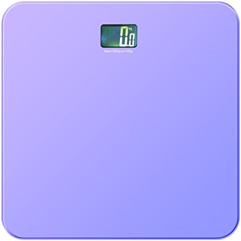 Tempered Glass Weigh Digital Body Weight Bathroom Scale,Purple
