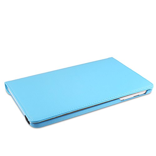Infiland Samsung Galaxy Tab E 9.6 Hülle Case – PU Ledertasche lederhülle 360° Drehbarer Stand Cover Case Schutzhülle Tasche Etui für Samsung Galaxy Tab E T560N / T561N 24,3 cm (9,6 Zoll) Tablet-PC(Hellblau) - 6