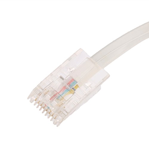 MagiDeal 1 Piece Telephone Phone Extension Cord Landline Flash Cable Line Jack RJ45 to RJ11, 245mm - Image 10