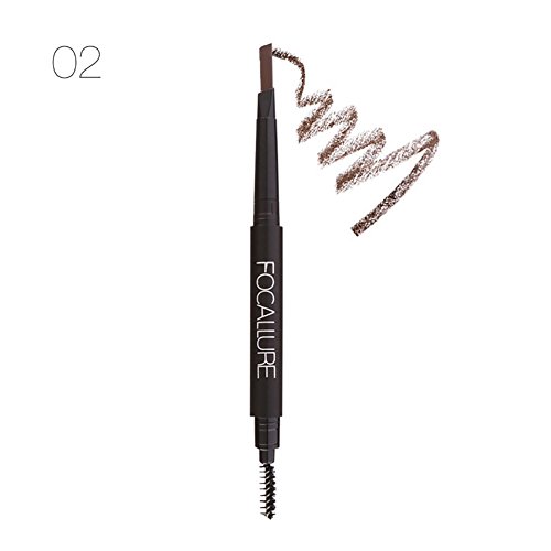 ROPALIA Wasserdichte Augenbraue Eyeliner Augenbrauenstift Bleistift Kosmetik mit Pinsel 3 Farben