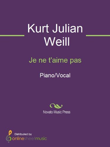 Je ne t'aime pas (English Edition) Je ne t'aime pas (English Edition)