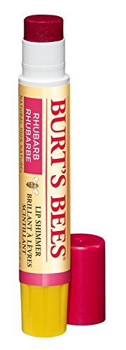 Burt's Bees 100% Natural Lip Shimmer, Rhubarb, 2.6g