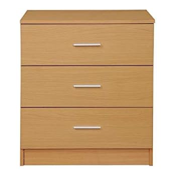 Timber Art Design Rio Costa 3 Drawer Chest In Oak Wood Effect With