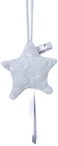 Preiswert Baby S Only 133822 Hangedeko Stern Gestrickt Grau Gunstig - baby s only 133822