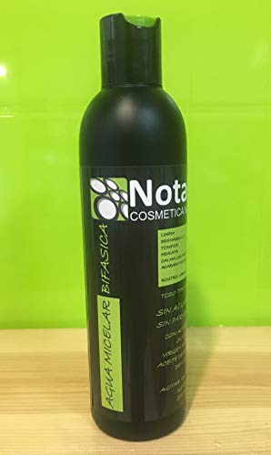 Notaliv Cosmética Natural, Desmaquillante facial (Agua Micelar Bifásica) - 250 ml.