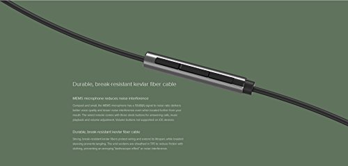 Xiaomi H  brido Dual Auriculares Earphone H  bridos Auriculares Intra-auriculares multi-unidad C  rculo Hierro Mixto Auriculares de Pist  n con Control Remoto por Cable con Control de Micr  fono  Plata Spacegrau 