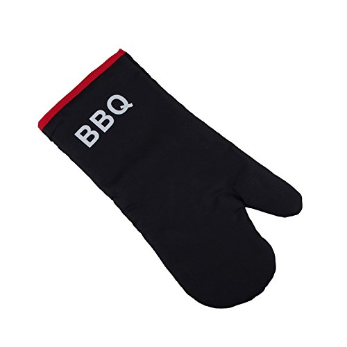 Grillhandschuh 36cm schwarz extralang Schutzhandschuh Backhandschuh Hitzeschutz