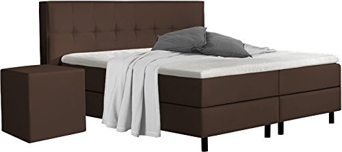 Preisvergleich Produktbild Boxspringbett Bombai (200 x 200 , Braun (Lotos 9314))