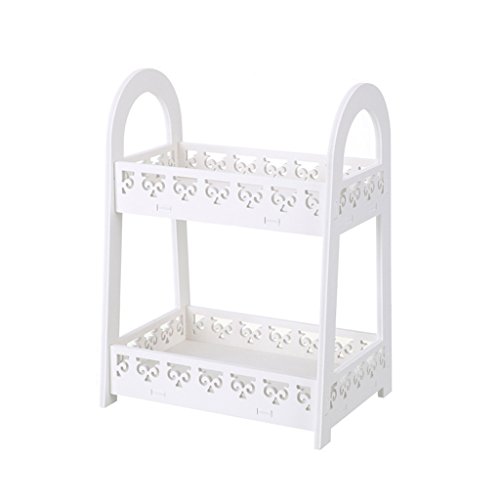 Preisvergleich Produktbild Badezimmerregal Bodenstehende Duschregale Doppel Küche Desktop Lagerregal - Stand-up Regal - Größe (39,5 * 29 * 21,5 Cm)