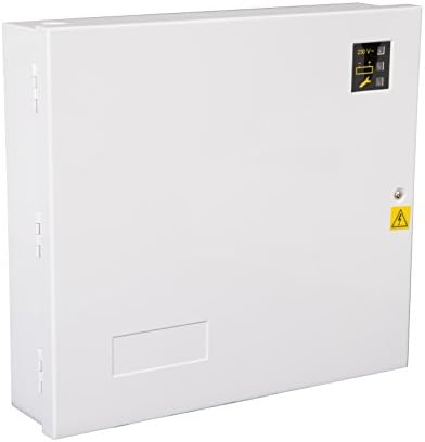 24VDC 2A Monitored Metal Boxed Cabinet Power Supply PSU Backup Battery