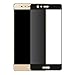Produktbild Blufox* Schwarz (black) Huawei P9 (EVA-L09/ EVA-L19) stoßfeste Glas Folie der neusten Generation (schwarz) 0,3mm Panzerfolie Klare Anti-Kratz-Screen Protector Displayschutz Gehärtetes Schutzglas hauchdünn [Kompatibilität Huawei P9] Schutz Tempered Glass